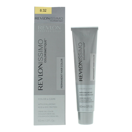 Revlon Revlon, Revlonissimo Colorsmetique, Permanente Haarfarbe, 8.32 Light Golden Pearl Blonde, 60 ml Regular