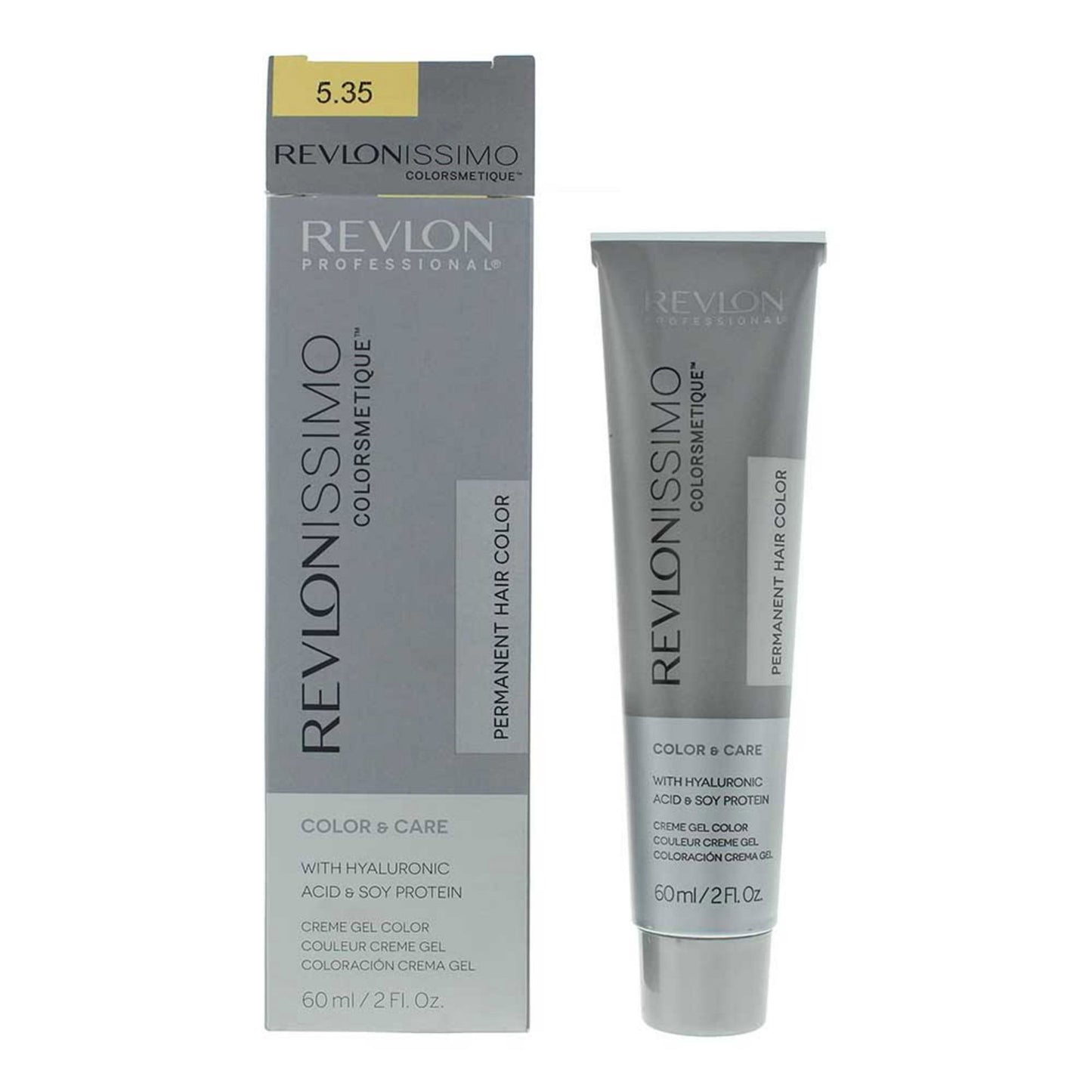 Revlon Revlon, Revlonissimo Colorsmetique, Permanente Haarfarbe, 5.35 Light Amber Brown, 60 ml Regular