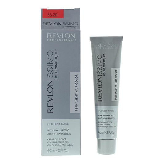 Revlon Revlon, Revlonissimo Colorsmetique, Sojaprotein, Permanente Haarfarbe, 33.20 Intense Dark Burgundy, 60 ml Regular