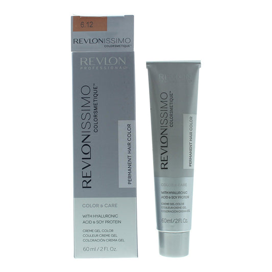 Revlon Revlon, Revlonissimo Colorsmetique, Permanente Haarfarbe, 6.12 Dark Pearly Blonde, 60 ml Regular