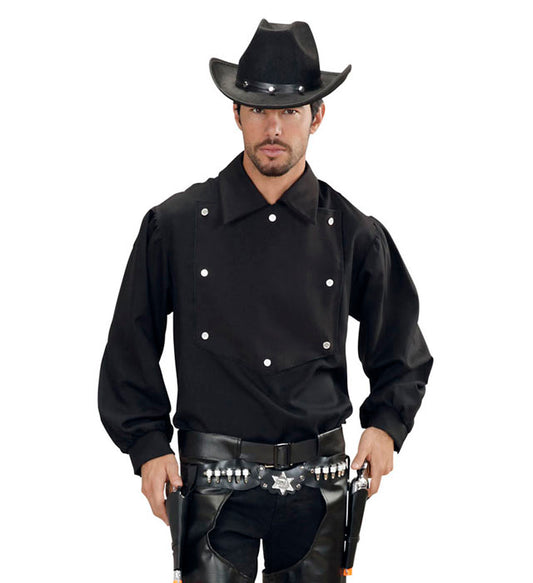 Cowboy Shirt im Western-Stil für Fasnacht und Mottopartys