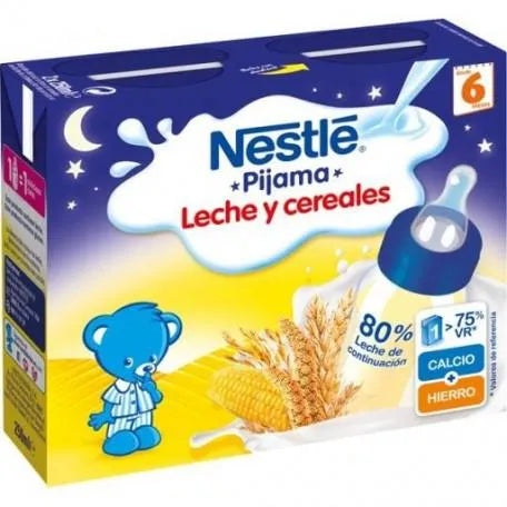 NESTLE NESTLE Papillas De Leche Con 8 Cereales 2 x 250 ml Kosmetikprodukt