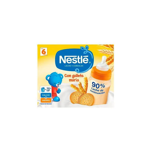 NESTLE Nestlé Papilla Líquida Con Galleta María 2 x 250 g Flüssige Babynahrung Kosmetik