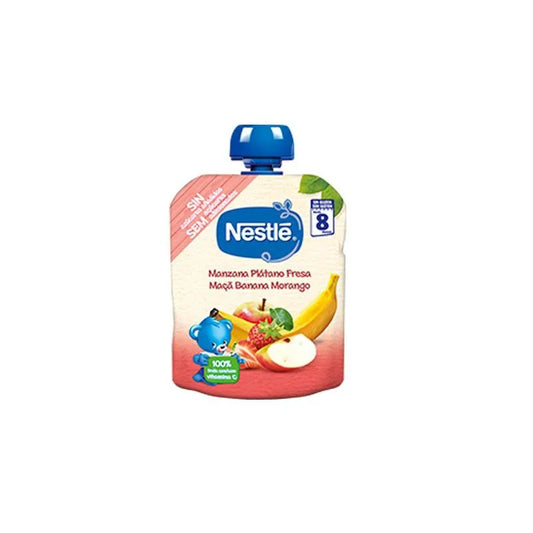 NESTLE NESTLE Bolsita Apfel Banane Erdbeere Babynahrung 8 Monate 90 g Kosmetik