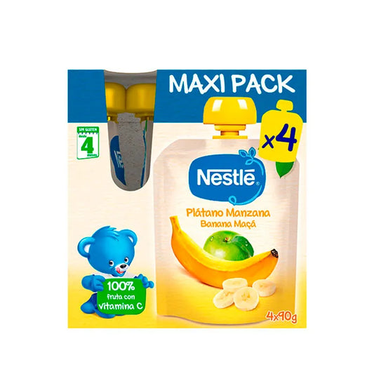 NESTLE NESTLE Banane Apfel Beutel 4 x 90 g Kosmetikprodukt