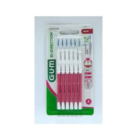 GUM GUM Gummi-Bi-Direktionsbürste 1,2 mm für Kosmetik Anwendungen