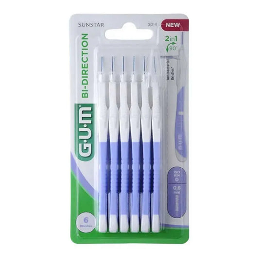 GUM GUM Bi-Direction XS Interdentalbürsten 0,6 mm 6 Stück Kosmetik
