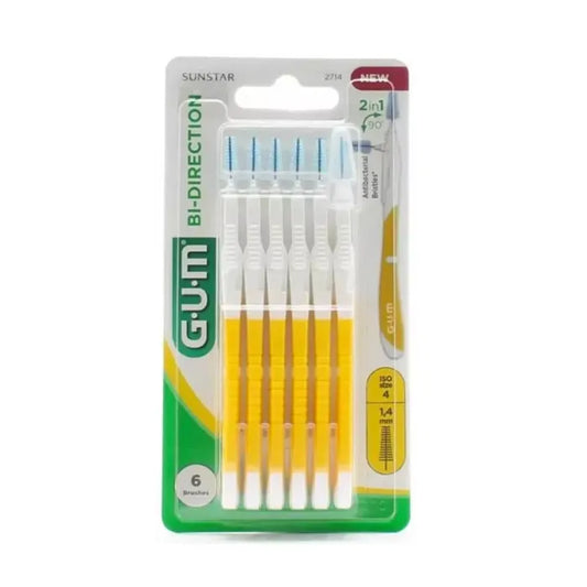 GUM GUM Bi-Direction XL Interdentalbürsten 1,4 mm 6 Stück Kosmetik