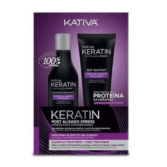 KATIVA Keratin Post Smoothing Xpress Set 2 Artikel Haarpflege Set
