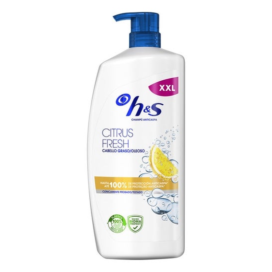 Head and Shoulders H y S Citrus Fresh Champú Anticaspa Cabellos Grasos Dosificador 1000ml