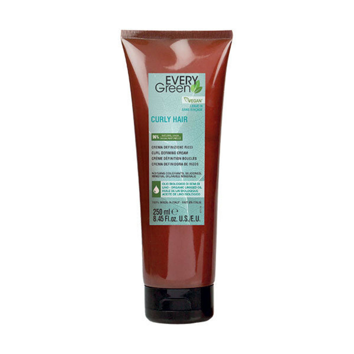 Every Green, Curly, Organic, Hair Styling Cream, Flexible, 250 ml