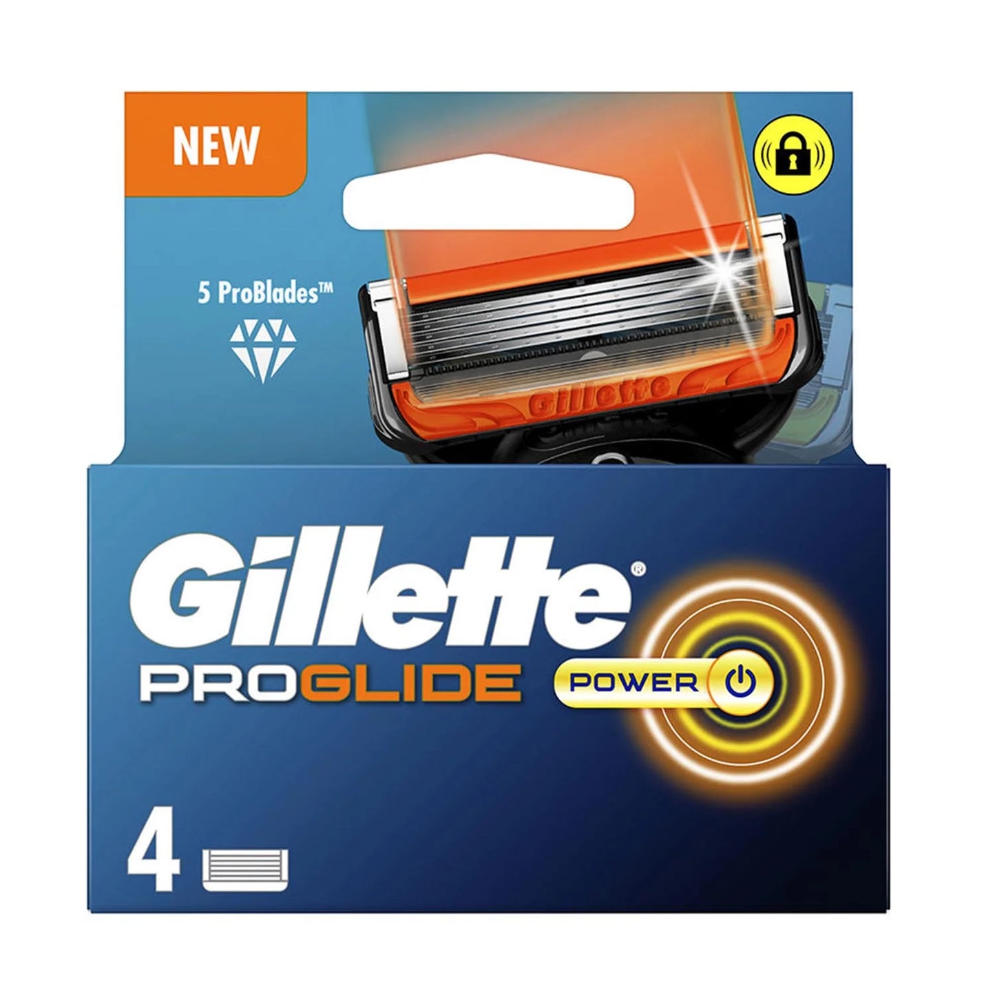 GILLETTE Gillette Fusion Proglide Power Rasierer Nachfüllklingen 4 Stück Kosmetik
