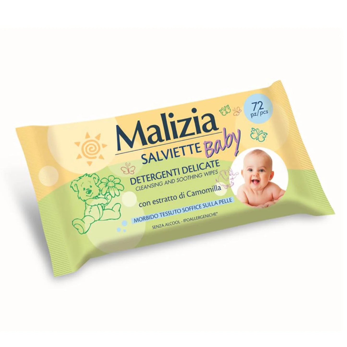 MALIZIA MALIZIA Baby Camomilla Reinigungstücher 72 Stück Kosmetik