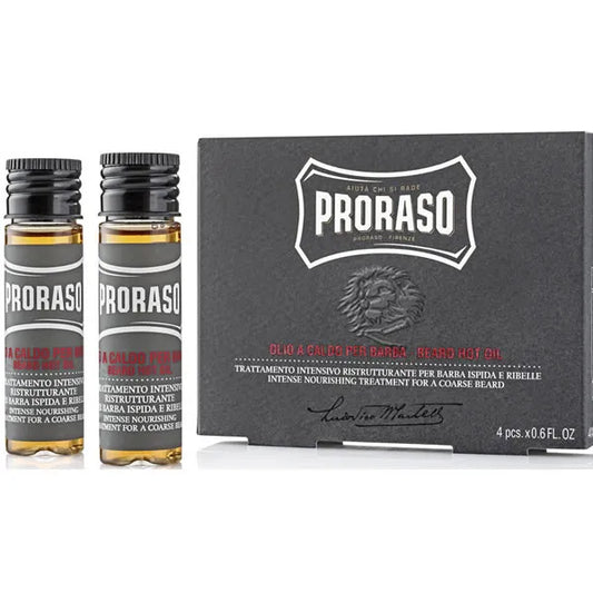 PRORASO PRORASO Bear Hot Oil 4 x 17 ml Pflegeöl für Bart und Haut Kosmetik