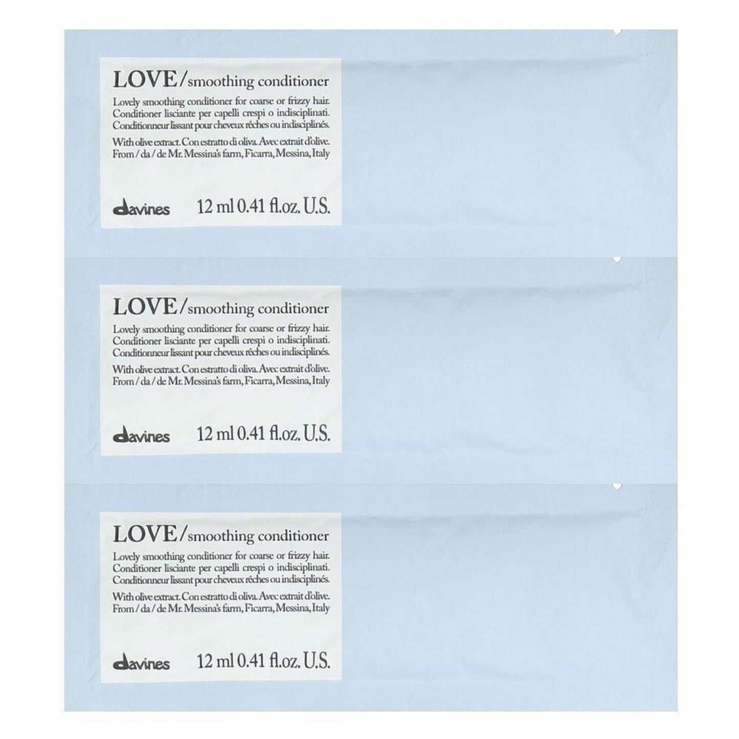 Davines, Love Smoothing, Haarspülung, 12 stk, 12 ml