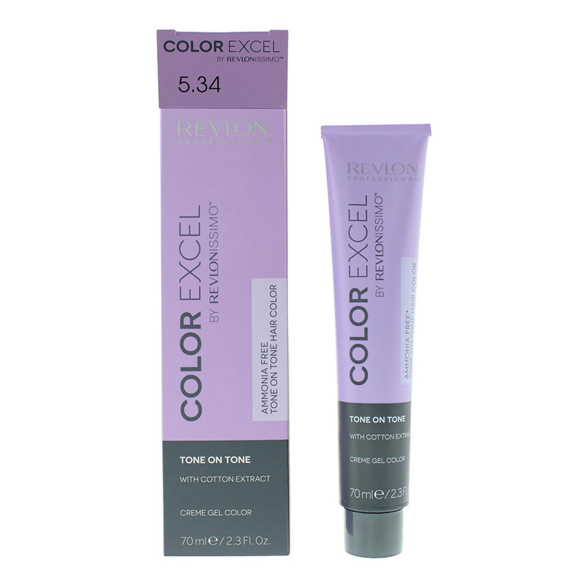 Revlon, Color Excel, Demi-permanente Haarfarbe, 5.34 Light Golden Copper Brown, 70 ml