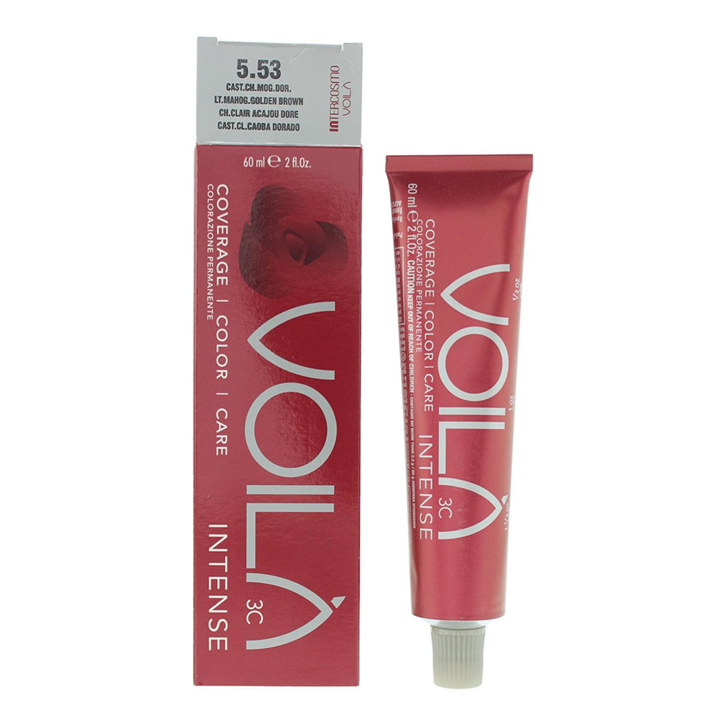 Intercosmo Intercosmo, Voila 3C Intense, Permanente Haarfarbe, 5.53 Light Mahogany Golden Brown, 60 ml Regular