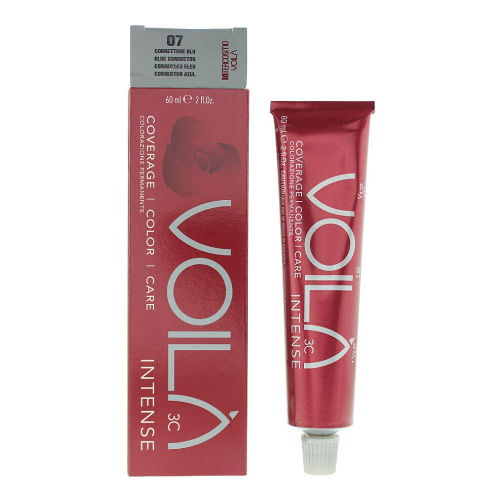 Intercosmo, Voila 3C Intense, Permanente Haarfarbe, 07N Blue Corrector, 60 ml