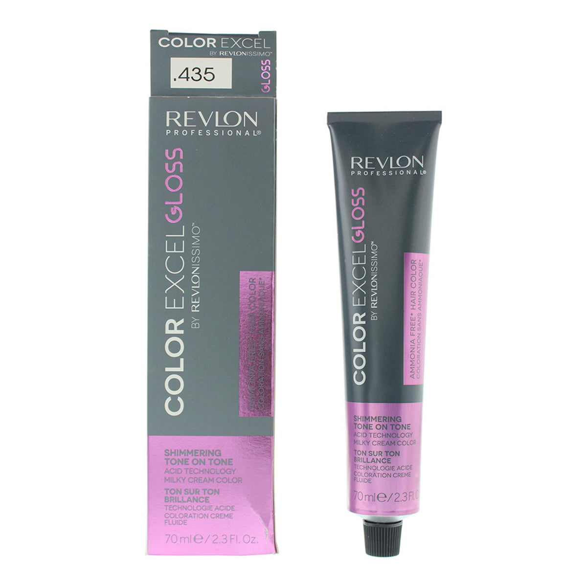Revlon, Color Excel Gloss, Permanente Haarfarbe, .435 Peach, 70 ml