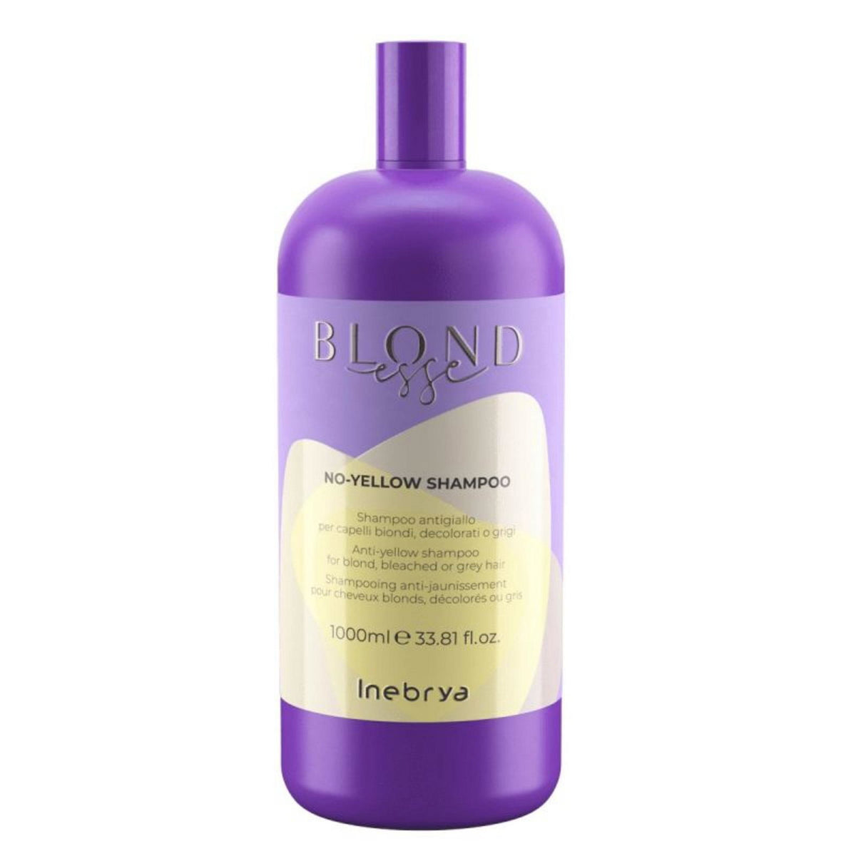 Inebrya, Blondesse No-Yellow, Vegan, Shampoo nach dem Färben, 1000 ml