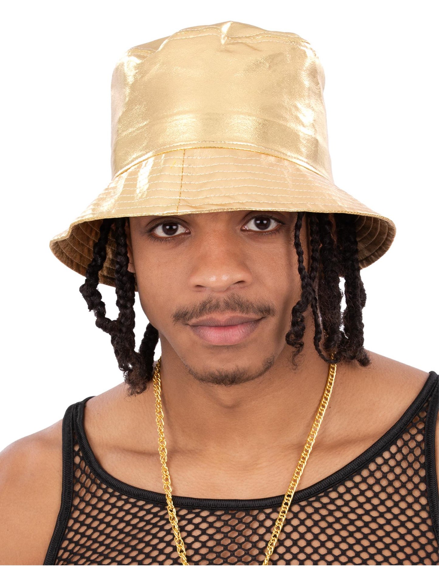 Smiffys 1990S 90s Gold Bucket Hat für Unisex