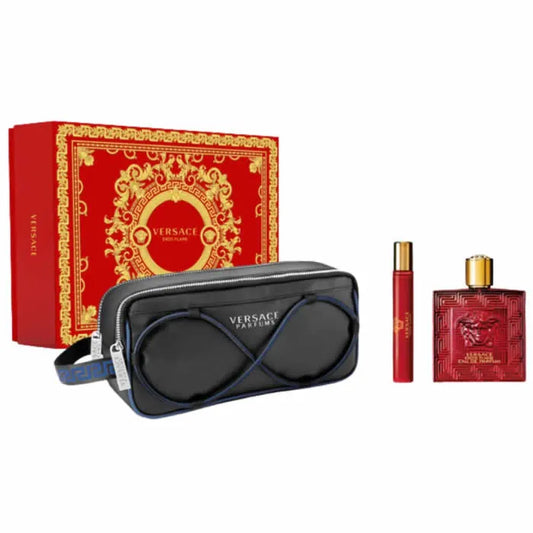 VERSACE Versace Eros Flame Eau de Parfum Spray 100 ml 3-teiliges Set Parfüm