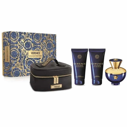 VERSACE VERSACE Pour Femme Dylan Blue Eau de Parfum Spray 100 ml 3-teiliges Set Parfüm