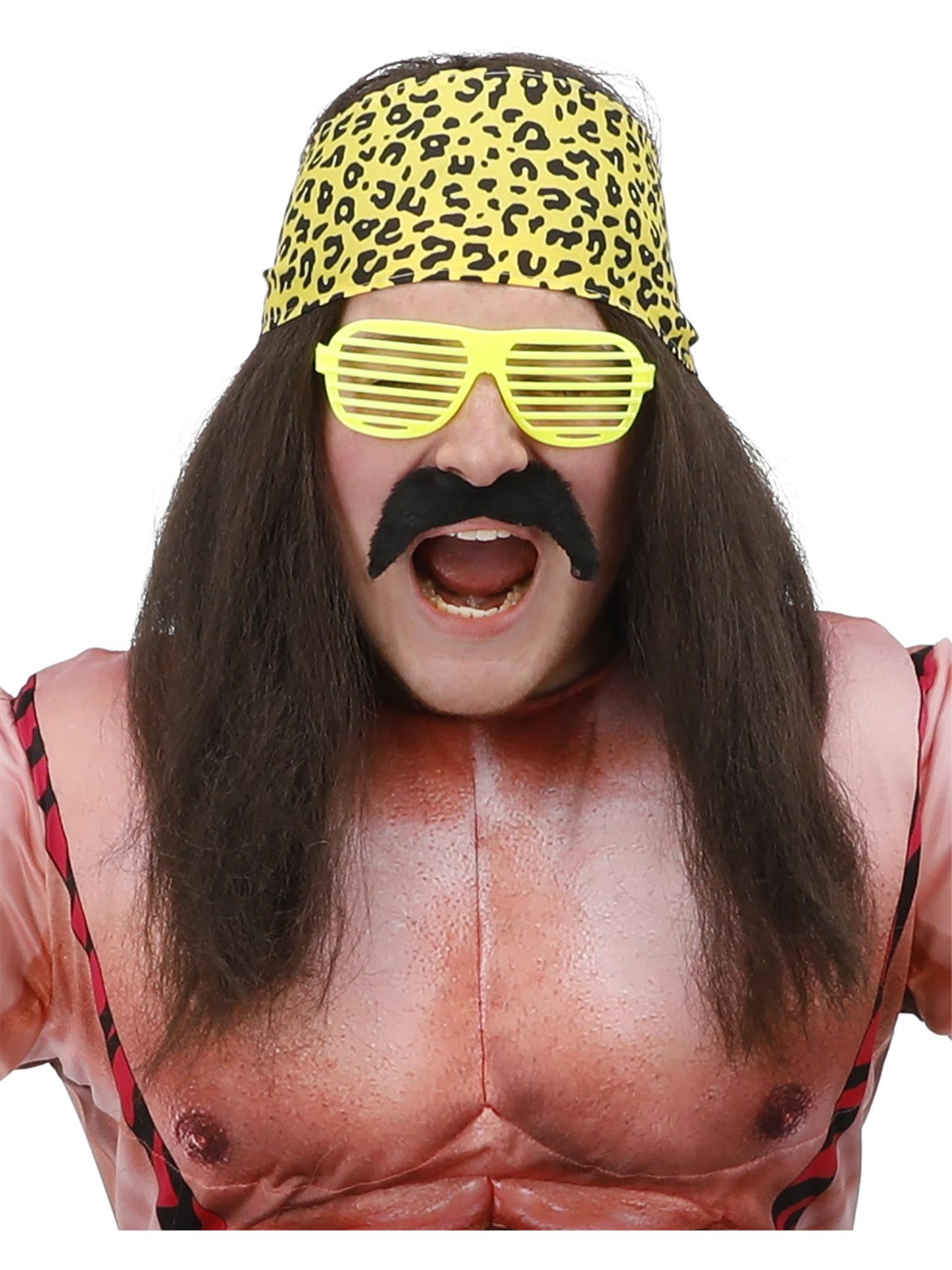 Smiffys 1990S 90s Wrestling Star Kit, Brown WI für Herren