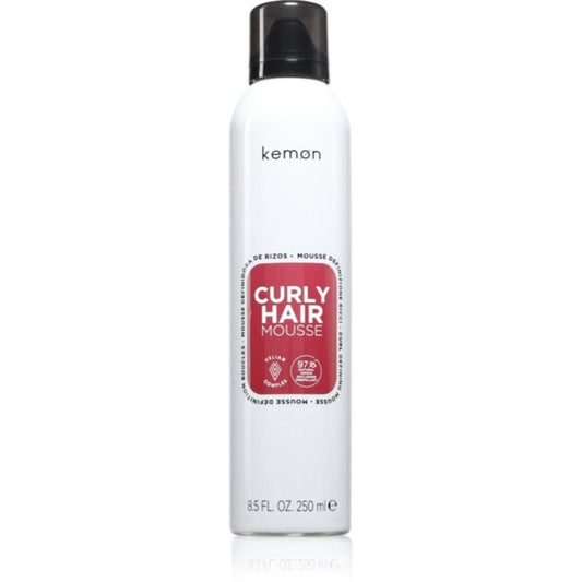 Kemon Kemon, Curly Hair Mousse, Haarstyling-Mousse, Volumen, Mittel, 250 ml Regular