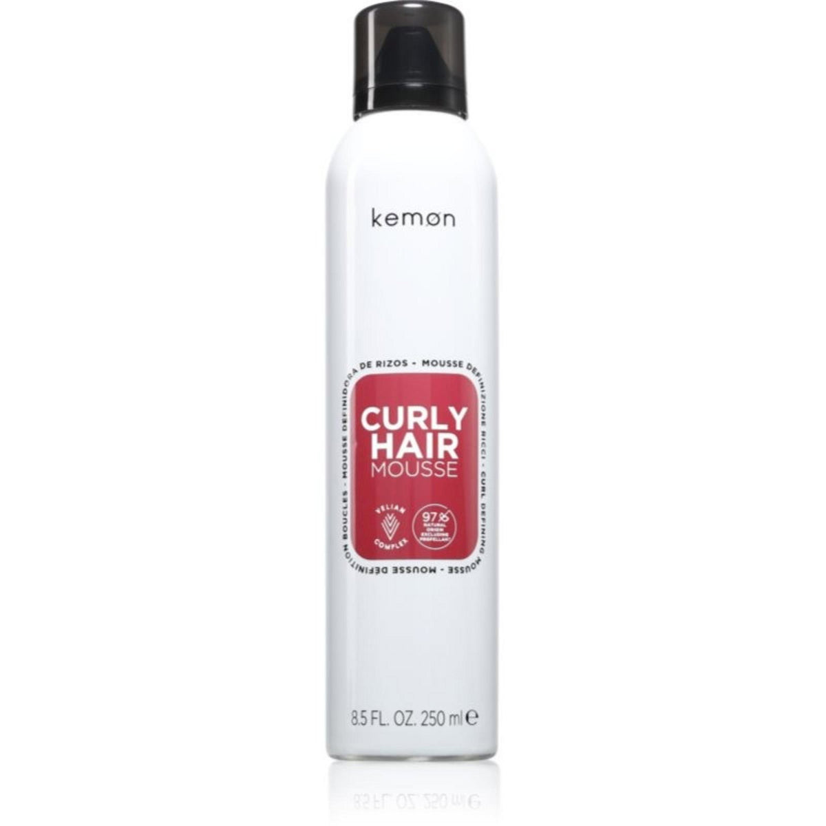 Kemon, Curly Hair Mousse, Haarstyling-Mousse, Volumen, Mittel, 250 ml