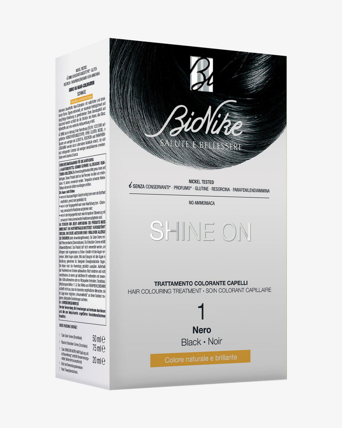BioNike, Shine On, Permanente Haarfarbe, 4.05 Chocolate Brown, 145 ml