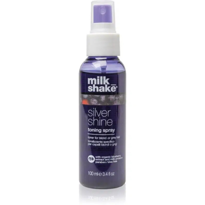 Milk Shake, Silver Shine, Violette Pigmente, Haartönungsspray, Blond/Grau, 100 ml
