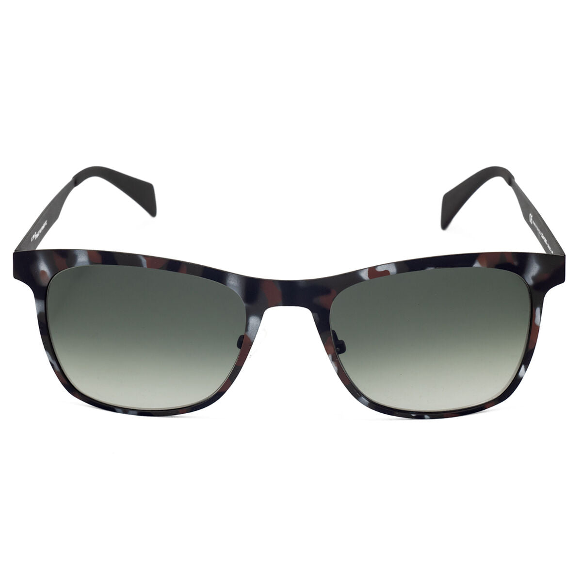 Italia Independent 0024 Unisex-Sonnenbrille braun mit Metallfassung – Rückansicht