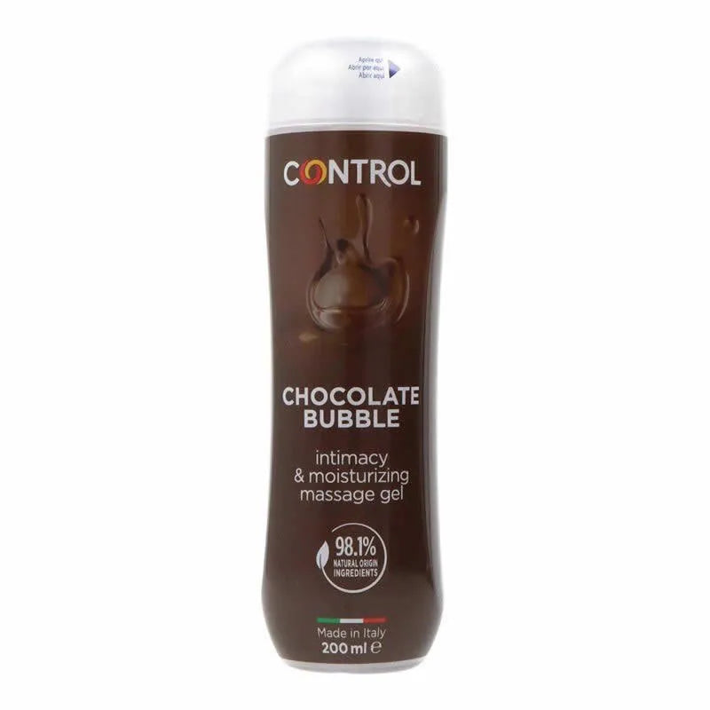 CONTROL CONTROL Chocolate Bubble Gel Massage 200 ml Massagegel mit Schokoladenduft Kosmetik