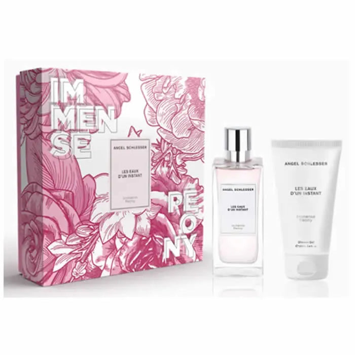 Angel Schlesser Les Eaux D'Un Instant Immense Peony Eau De Toilette Spray 100ml Set 2 Artikel