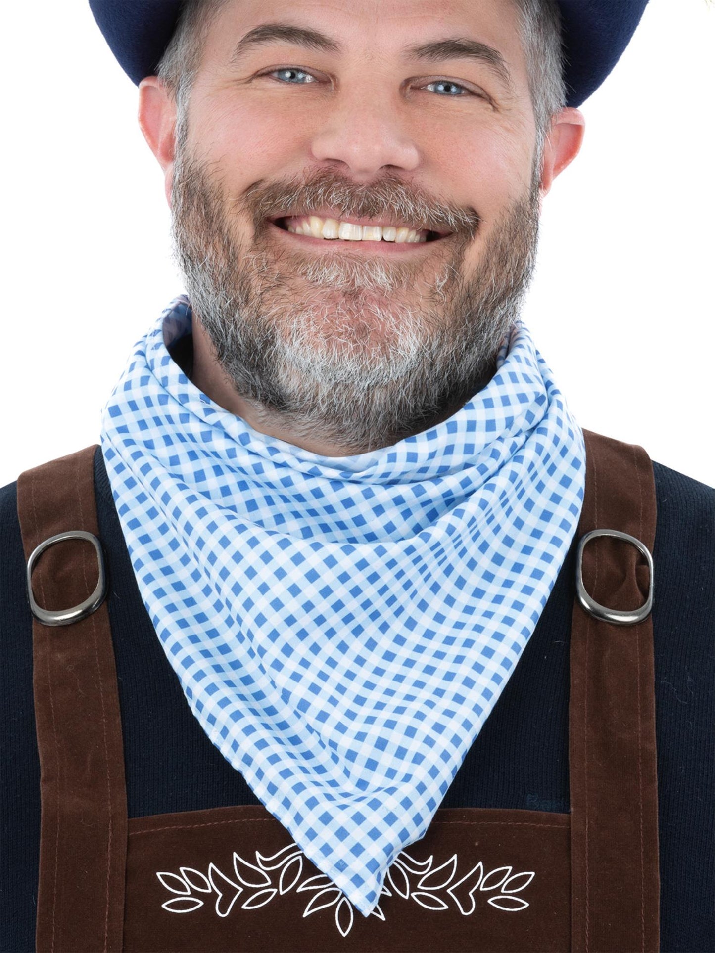 Smiffys blaues bayerisches Halstuch für Erwachsene