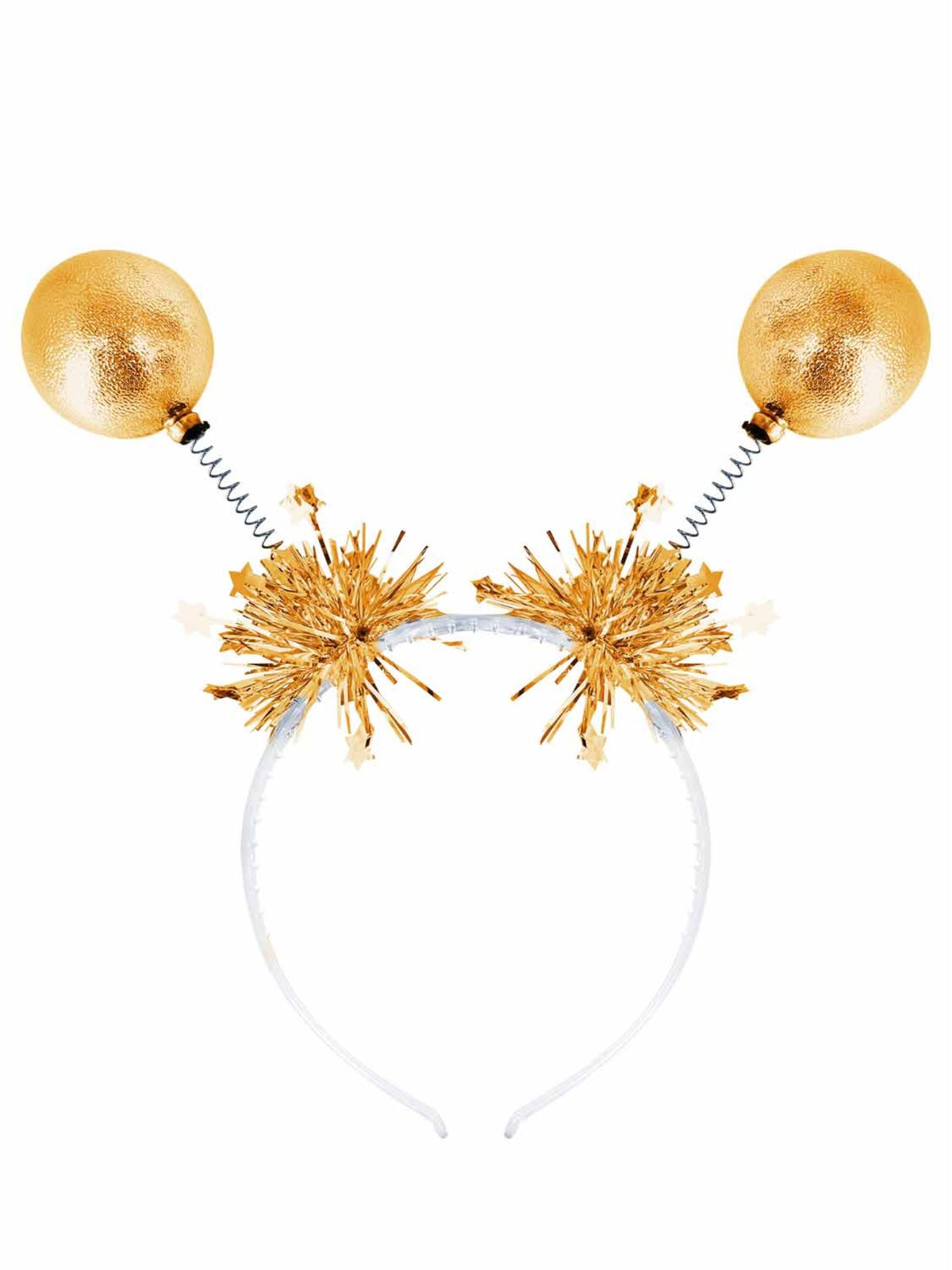 Smiffys Gold Metallic Ball Bopper Headband HA für Unisex