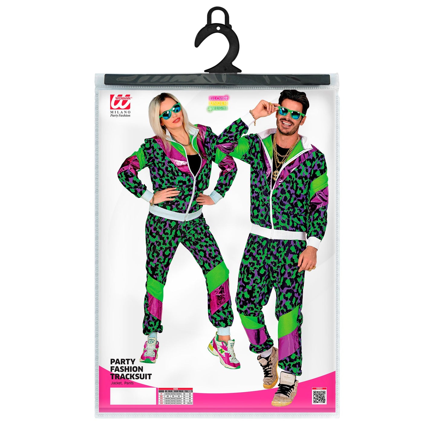 "80er JAHRE PARTY ANIMAL TRAININGSANZUG" (Oberteil, Hose) – Ansicht 5