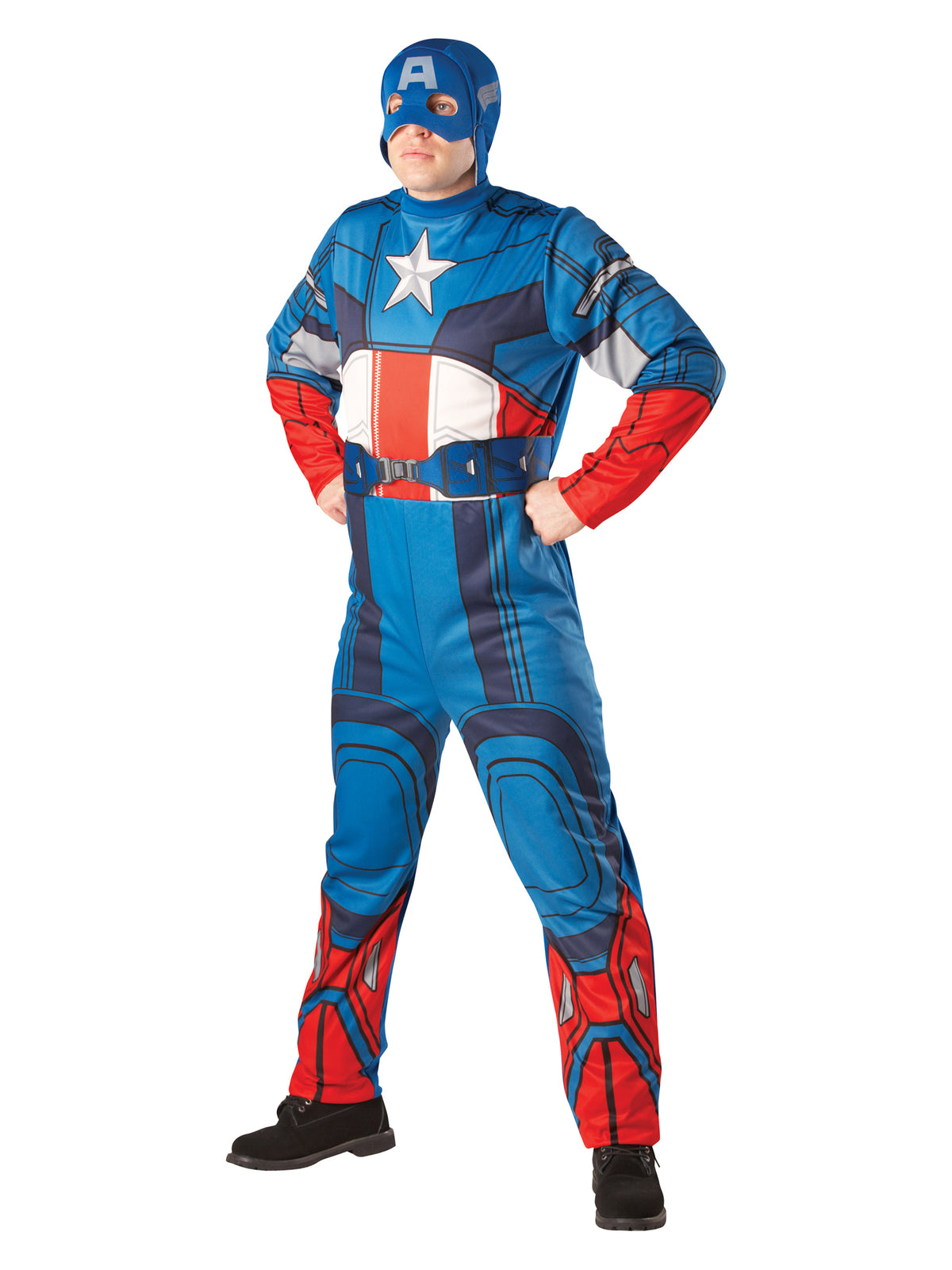 Rubies Captain America Kostüm für Herren, Stil 810277