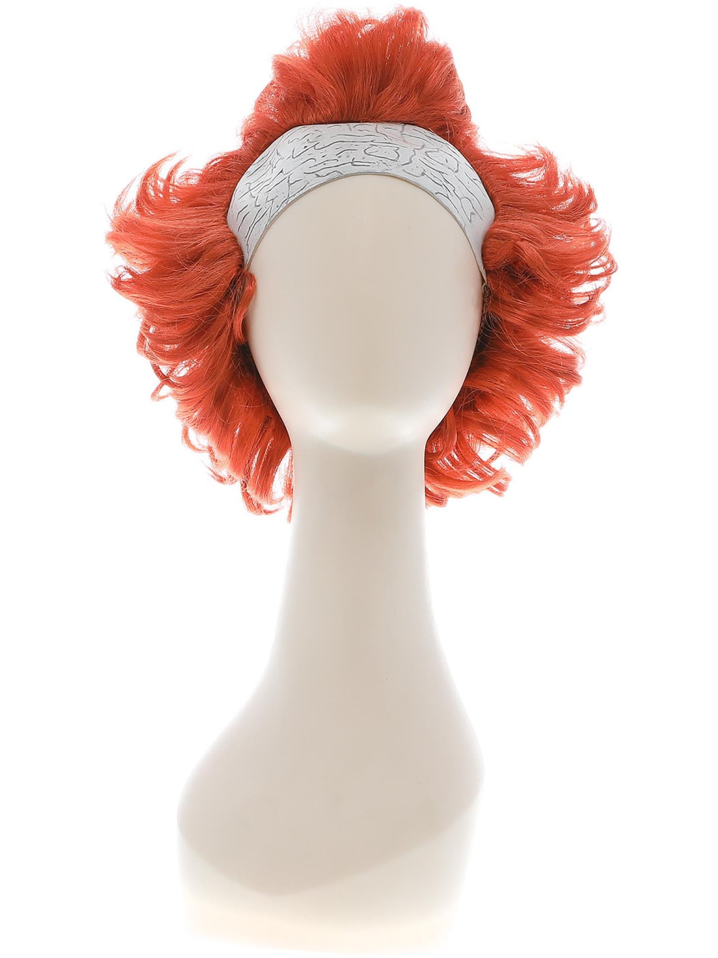 Smiffys IT Chapter Two Pennywise Peruecke mit Latex-Glatzenkopf fuer Herren – Seitenansicht