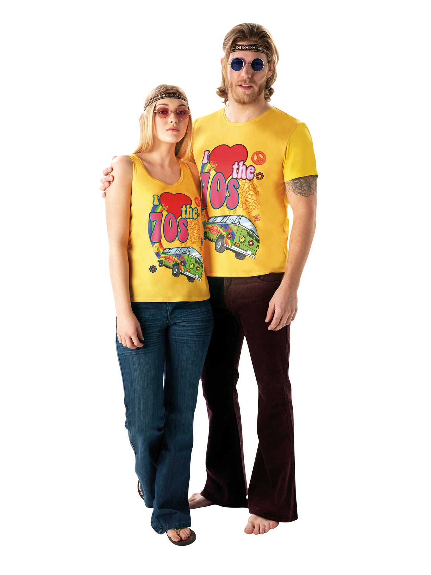 Rubies 70er-Jahre Weste «I Love the 70s» für Damen – Seitenansicht