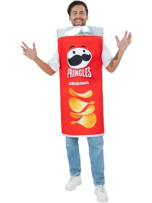 Smiffys Pringles Original Can Kostüm für Erwachsene in Rot – Produktansicht