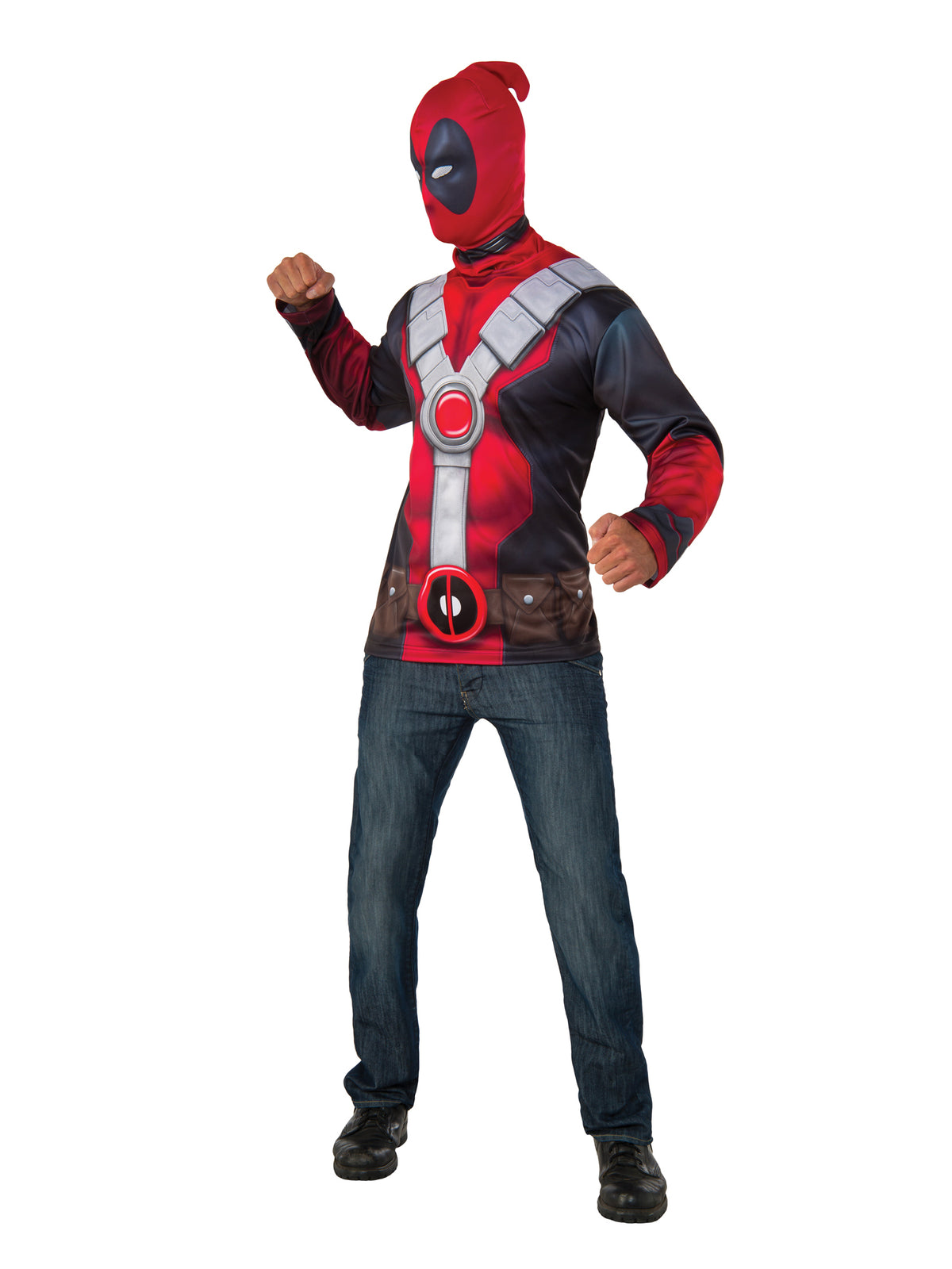 Rubies Deadpool Classic Costume Top mit Snood für Herren