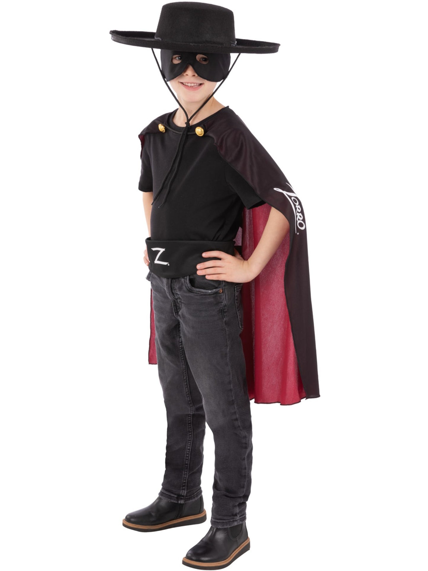 Smiffys Zorro Kids Instant Kit AC für Unisex – Seitenansicht