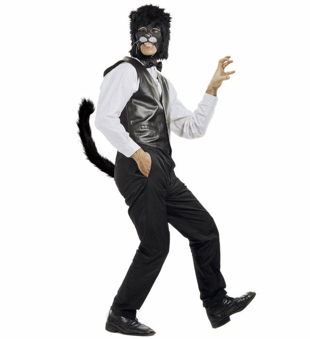 Modellierbarer Katzenschwanz aus weichem Plüsch als Kostümzubehör