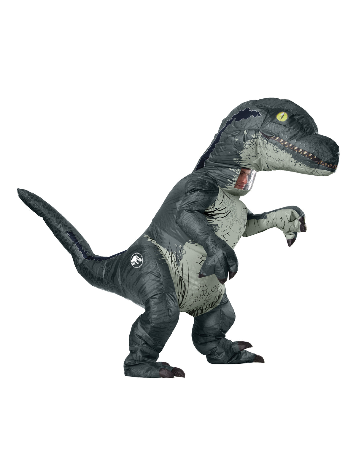 Rubies Jurassic World Velociraptor aufblasbares Kostüm für Erwachsene