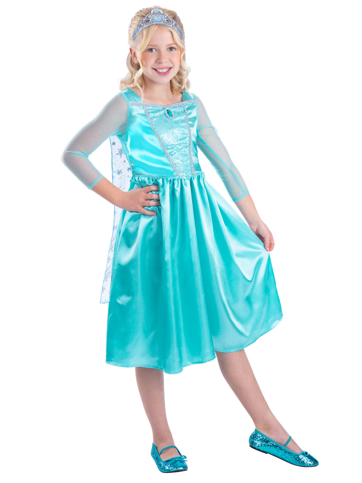 Smiffys Ice Princess Costume, Blue CS für Mädchen