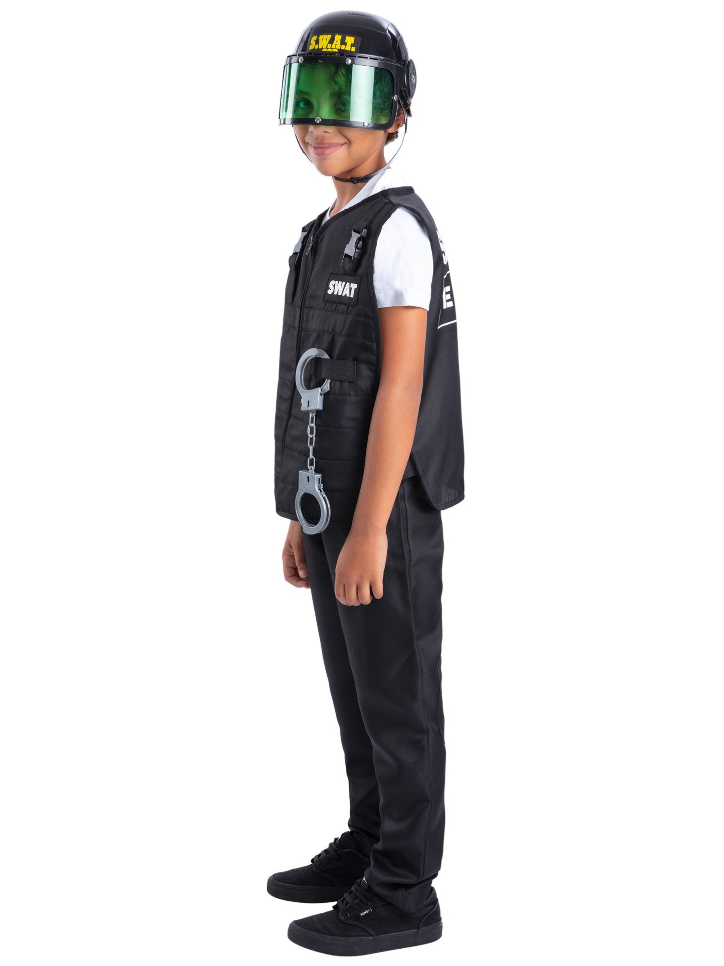 Smiffys Swat Costume, with Vest, Hat & 4 Piece Toy CS für Unisex