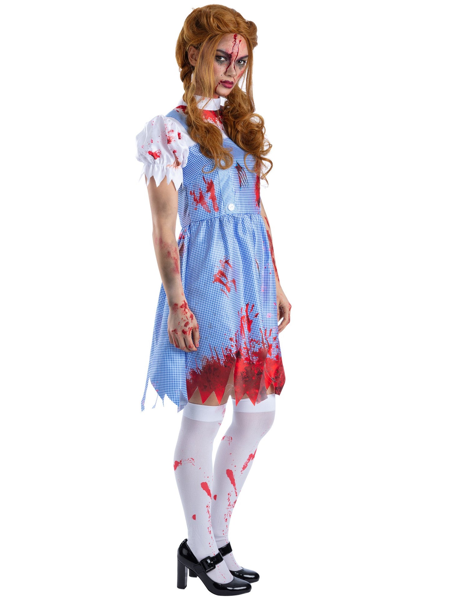 Smiffys Zombie-Country-Kostüm für Damen mit Kleid – Seitenansicht
