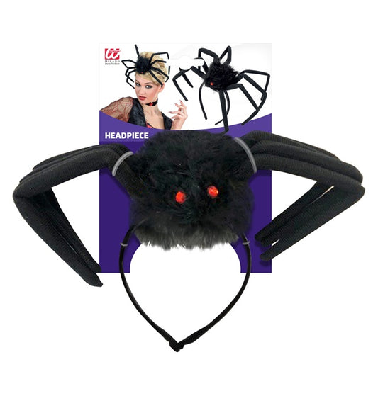Modellierbare haarige Spinnen-Kopfbedeckung mit 50 cm Länge für Fasnacht und Halloween